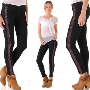 Rag and Bone The Bengal Copper Embroidered Skinny Jeans ⭐️
